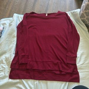 Zenana Outfitters Burgundy Sweater